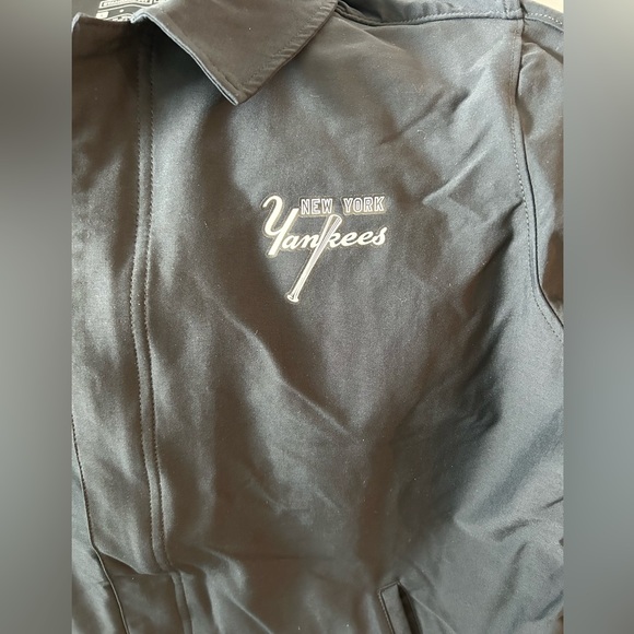 Nike New York Yankees Team Clubhouse Black Jacket Vented MLB Baseball Men’s Sz:L - Picture 2 of 6